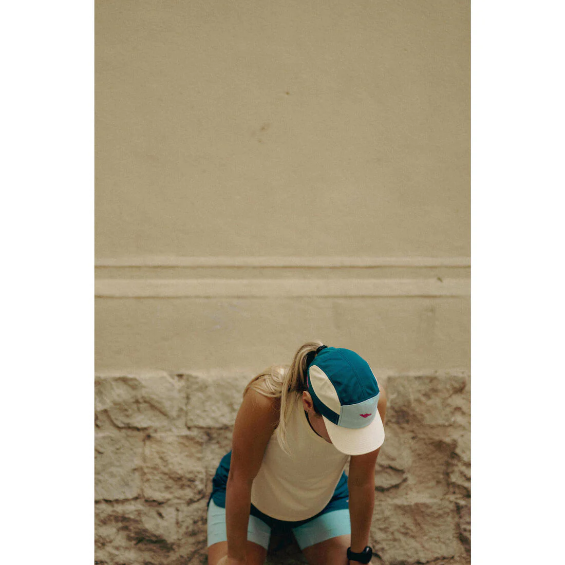 Gorra de running turquesa con violeta unisex Kiprun - Image 38
