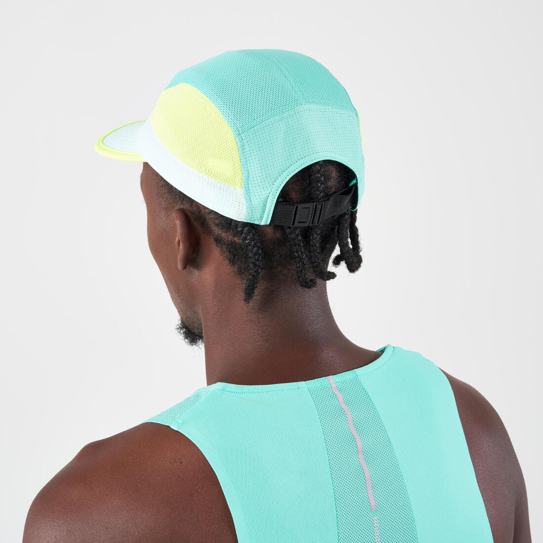 Gorra de running turquesa con violeta unisex Kiprun - Image 49
