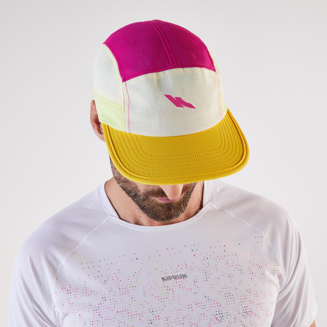 Gorra de running turquesa con violeta unisex Kiprun - Image 9