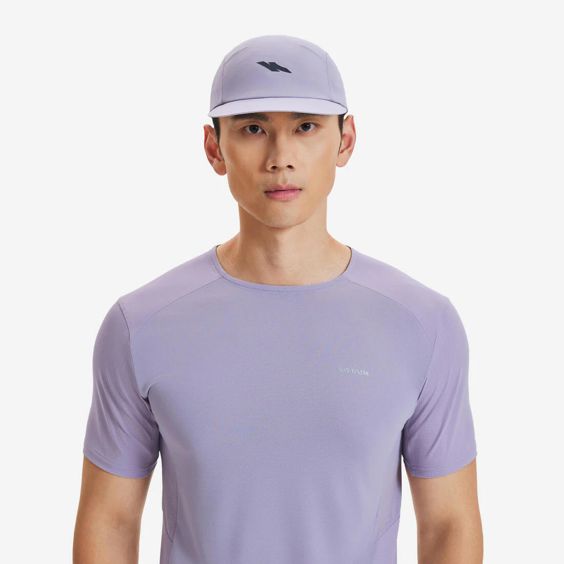 Gorra de running ultraligera violeta con lila unisex Kiprun