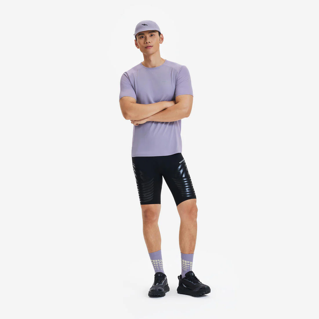 Gorra de running ultraligera violeta con lila unisex Kiprun - Image 6