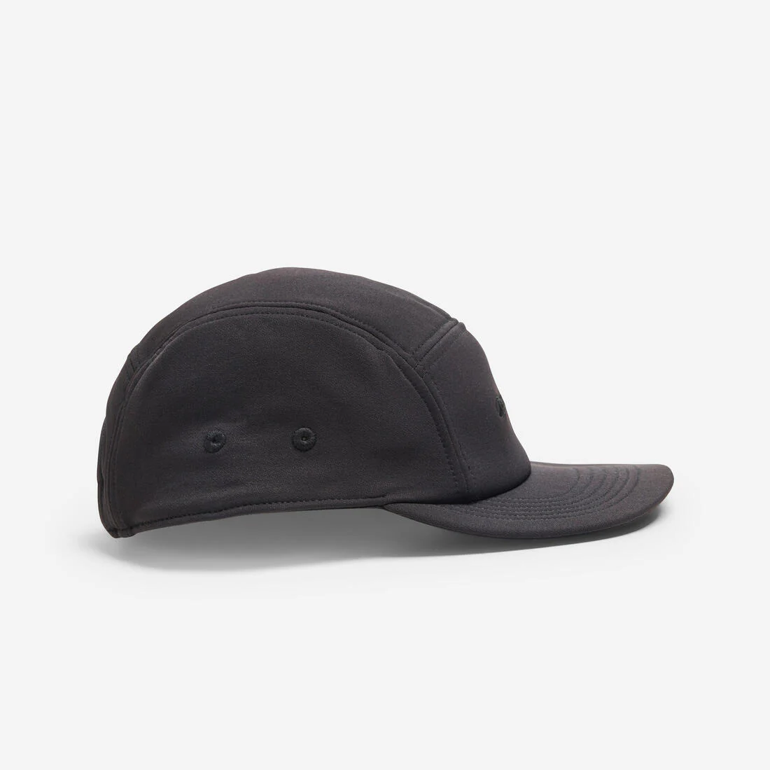 Gorra deportiva de 5 paneles con visera plana negra - Image 10