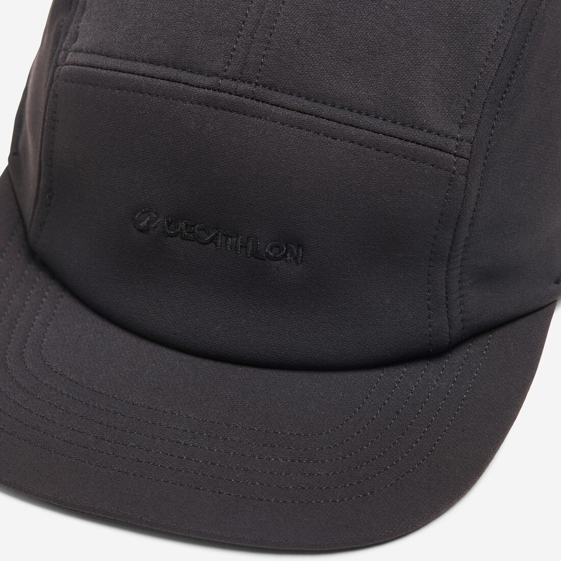 Gorra deportiva de 5 paneles con visera plana negra - Image 14