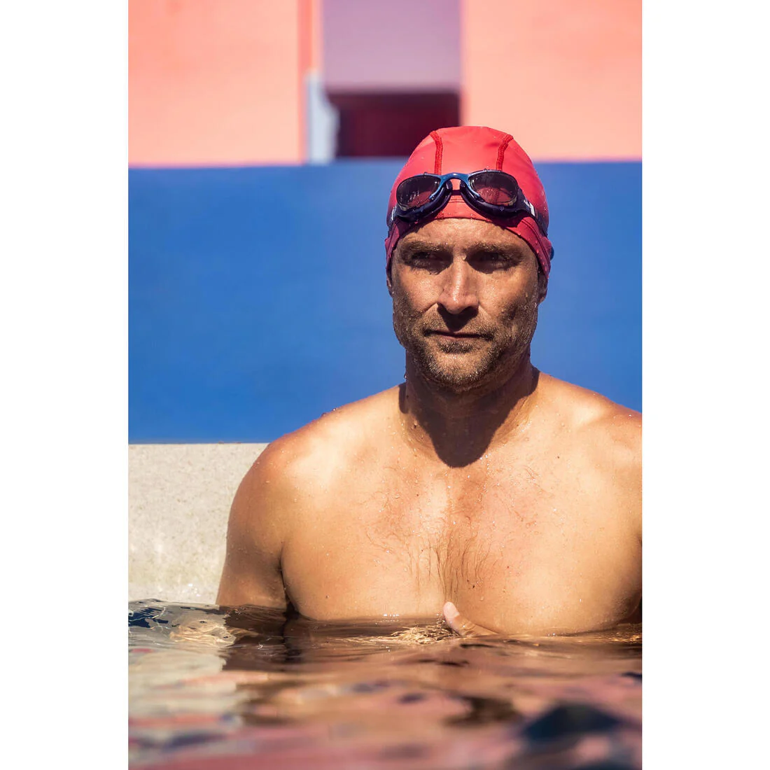 Gorra Natación Diag Rubí Revestida Silicón Talla M - Image 38