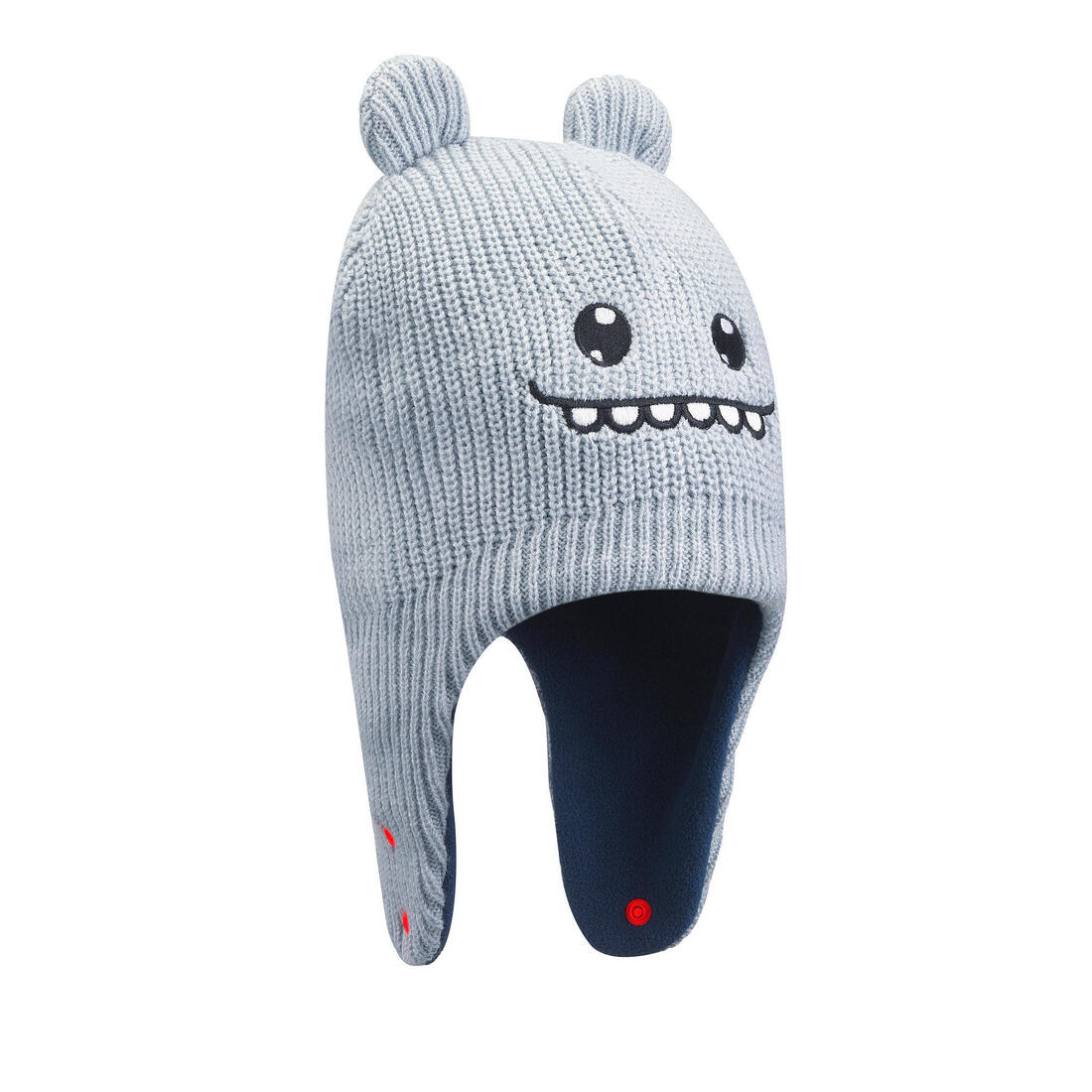 Gorro bebé de esquí/trineo - WARM gris y azul - Image 2
