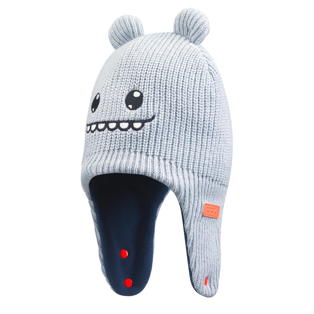Gorro bebé de esquí/trineo - WARM gris y azul - Image 5