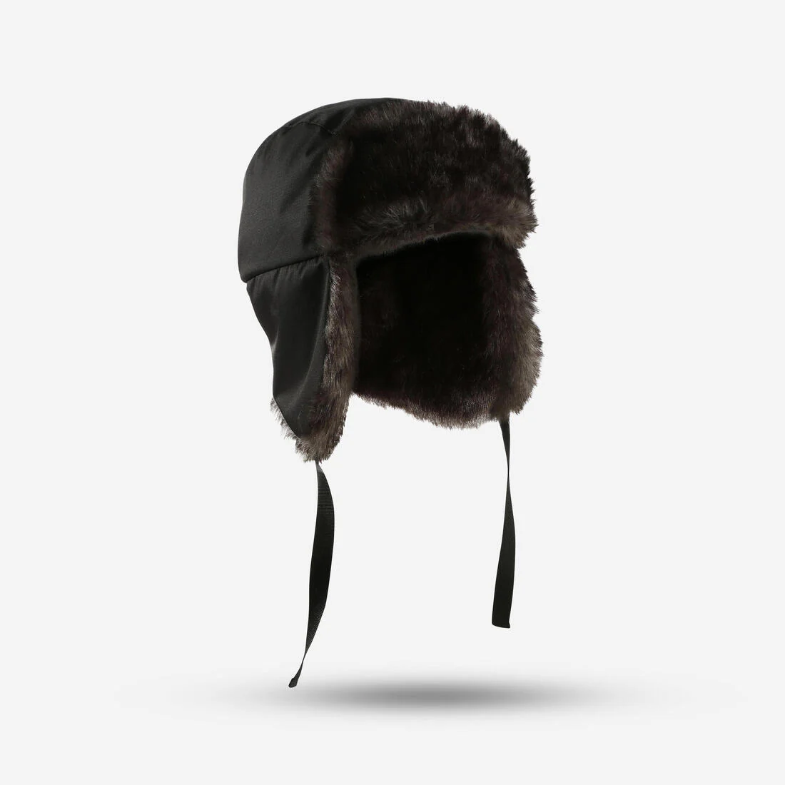 GORRO CON OREJERAS DE ESQUÍ ADULTO - FIRSTHEAT - NEGRO