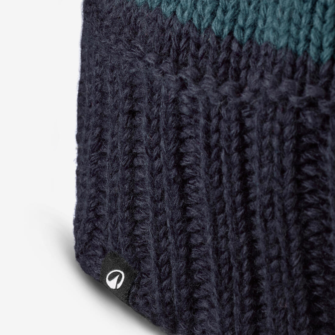 Gorro de esquí con borla negro con azul para adulto Grand Nord 500 - Image 2