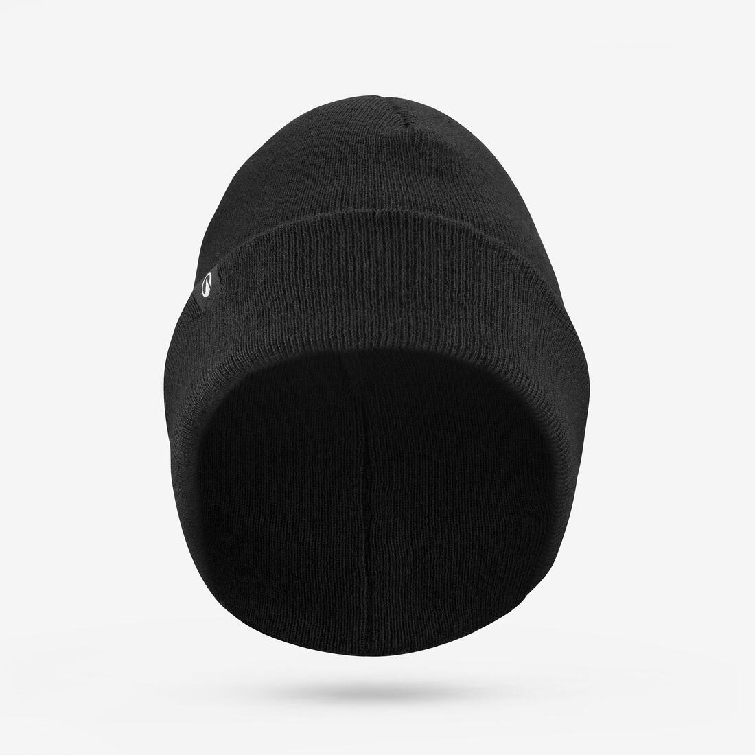 Gorro de esquí con doblez negro para adulto Rider 500 - Image 4