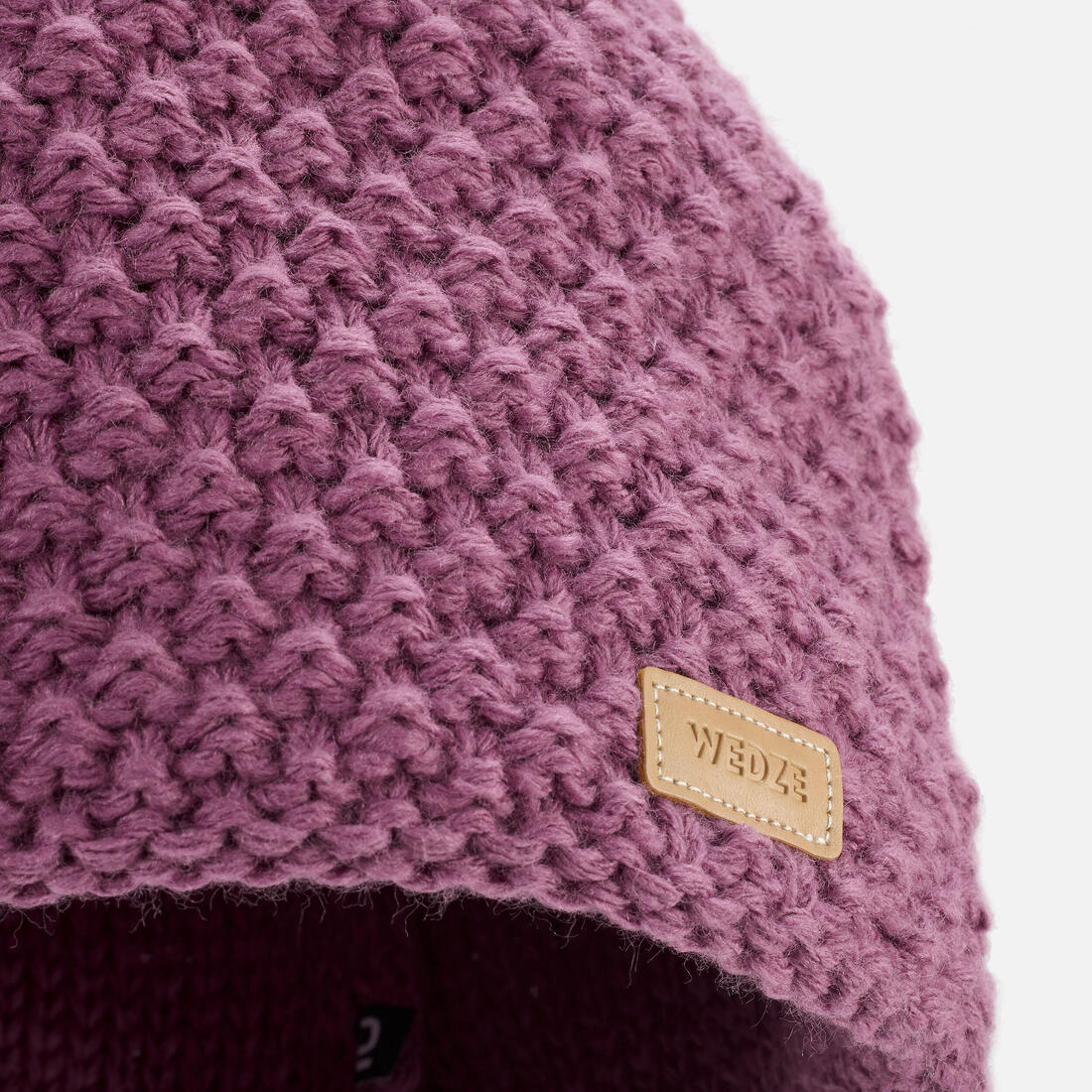 Gorro de esquí hecho en Francia violeta para adulto Timeless 500 - Image 4