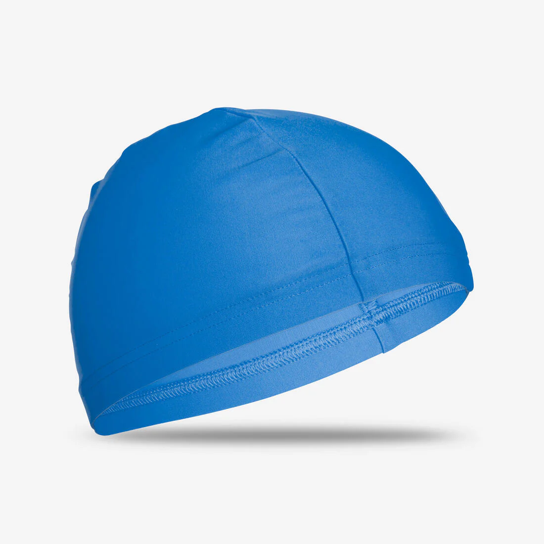 Gorro de natación de punto azul liso