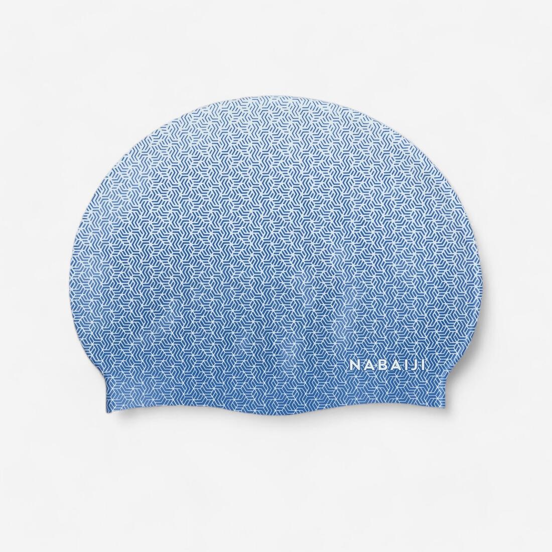 Gorro de natación de silicón negro con verde geol unitalla - Image 3