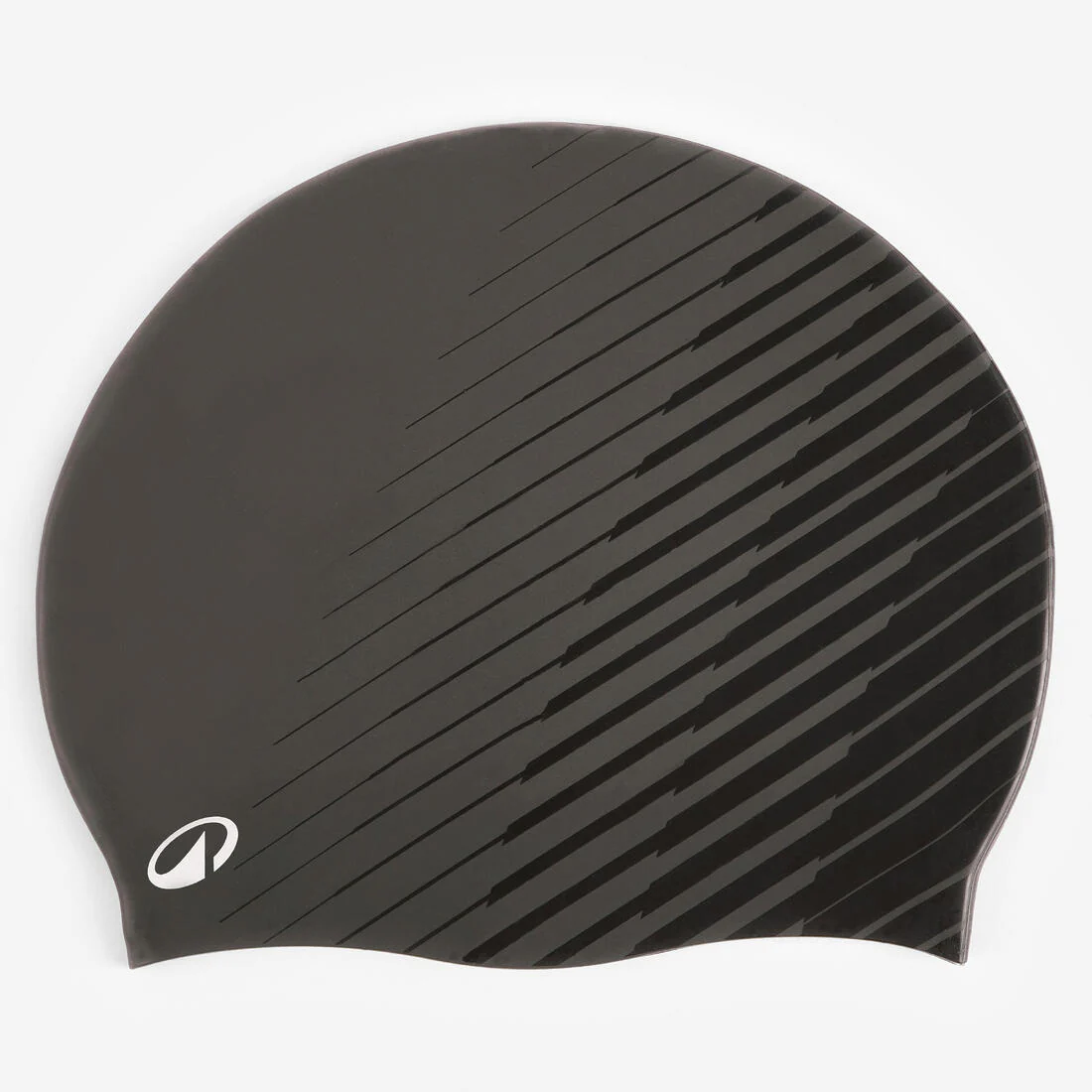 Gorro de natación de silicón negro con verde geol unitalla - Image 4