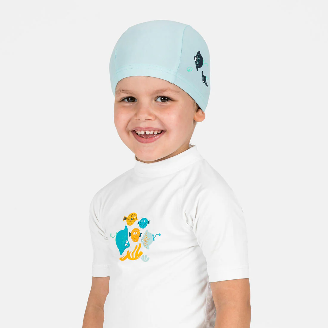 Gorro de natación tejido rosa para bebé Shell - Image 3