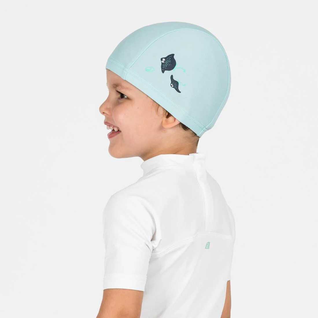 Gorro de natación tejido rosa para bebé Shell - Image 6