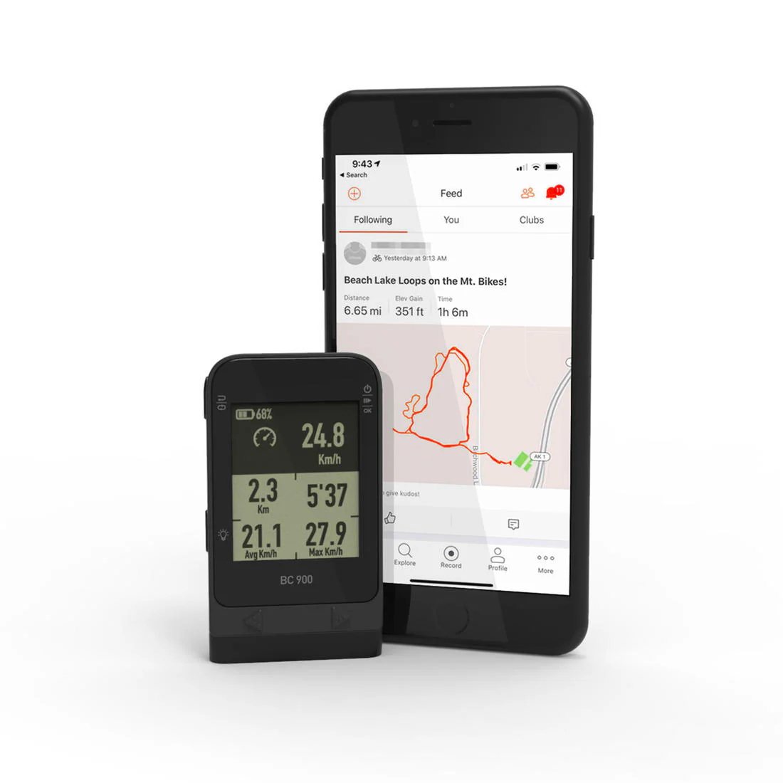 GPS PARA BICICLETA VAN RYSEL ROADR 900 VELOCÍMETRO - Image 5
