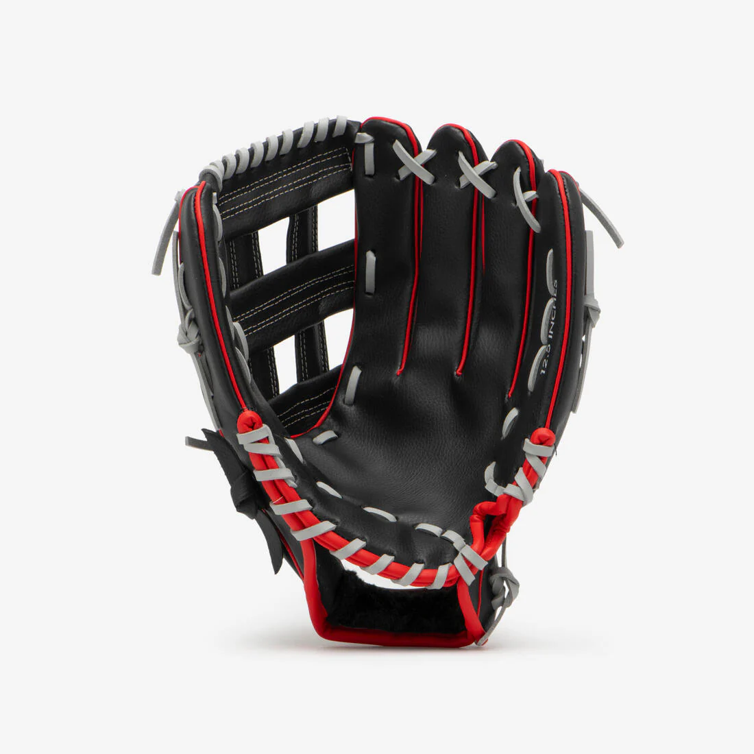 Guante de béisbol de lanzamiento para diestros Adulto - BA100 Negro Rojo - Image 3