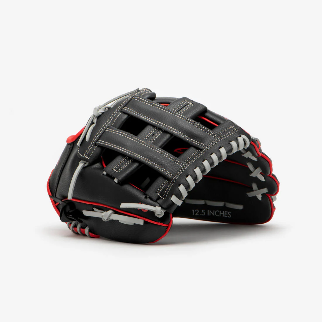 Guante de béisbol de lanzamiento para diestros Adulto - BA100 Negro Rojo - Image 6