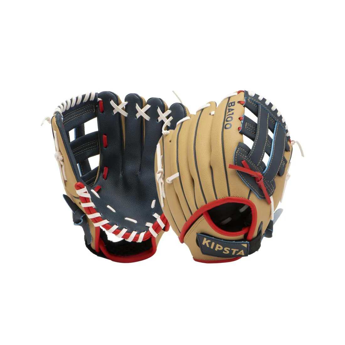 Guante de béisbol de lanzamiento para diestros Niño - BA100 Azul Beis - Image 5