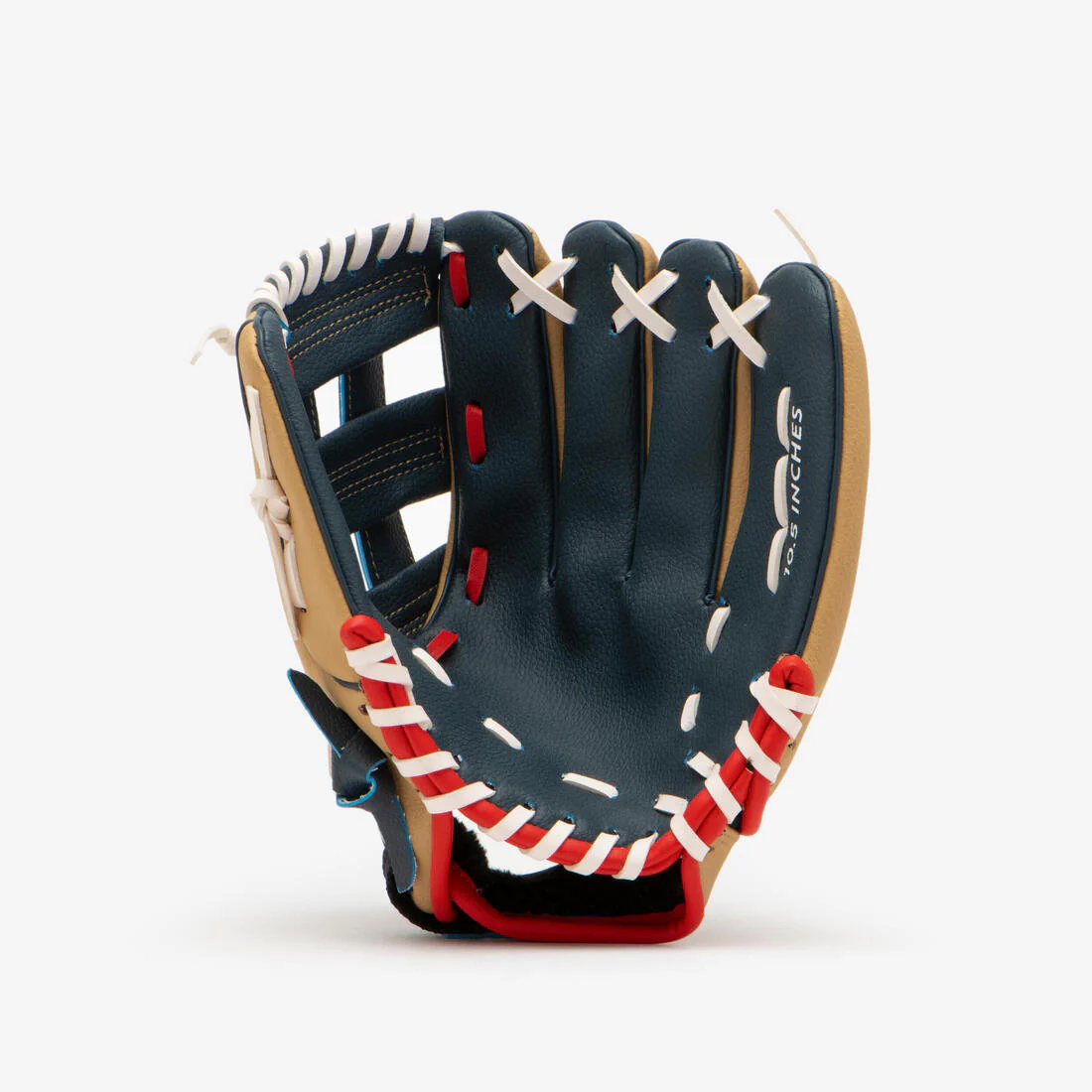 Guante de béisbol de lanzamiento para diestros Niño - BA100 Azul Beis - Image 7