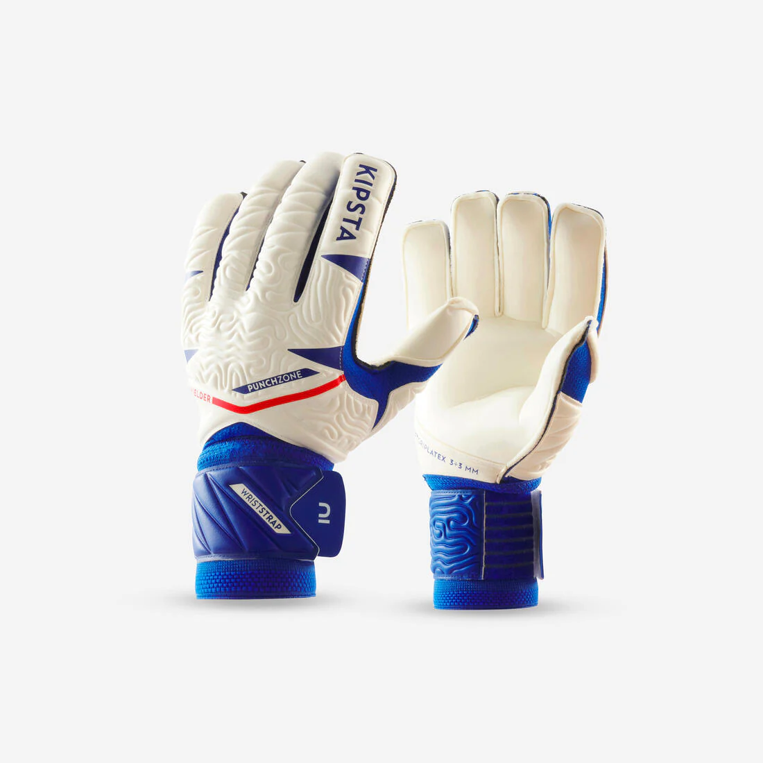Guantes blancos con azul para adulto F500 Viralto Shielder