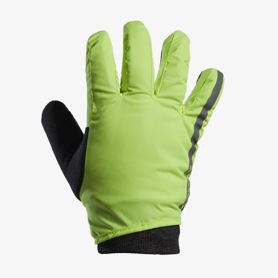 Guantes Ciclismo 500 Niños 8-14 Años Amarillo Fluorescente Invierno - Image 2