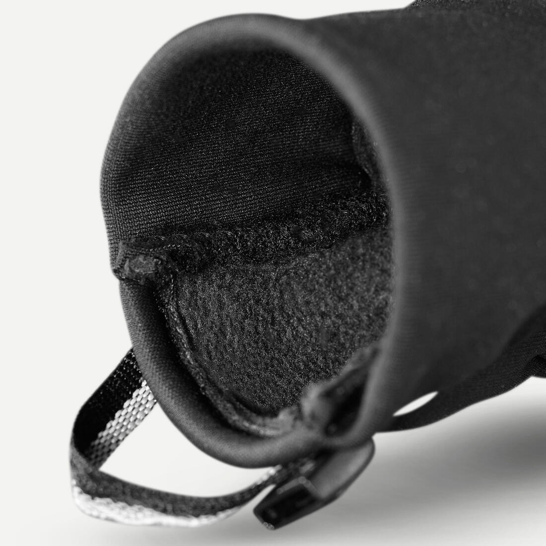Guantes convertibles de trekking cálidos y rompevientos negros para adulto MT900 - Image 5