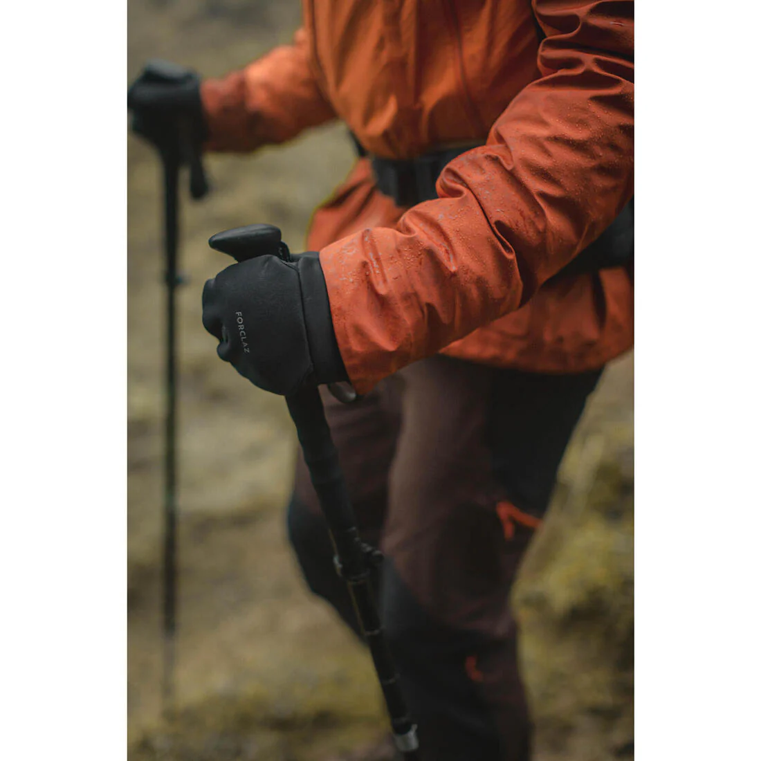 Guantes convertibles de trekking cálidos y rompevientos negros para adulto MT900 - Image 8