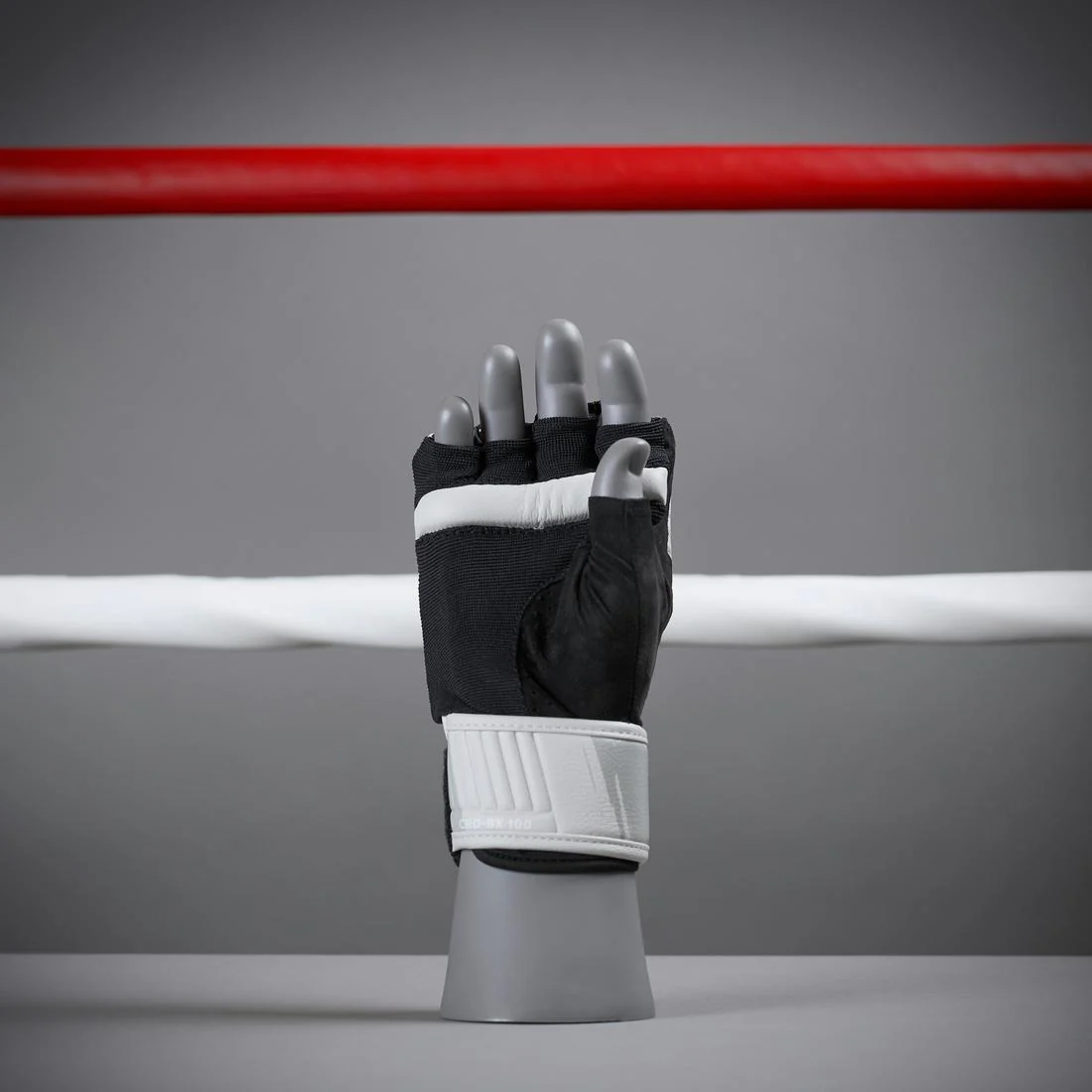 Guantes cortos de cardioboxing CRD 100 grises - Image 5
