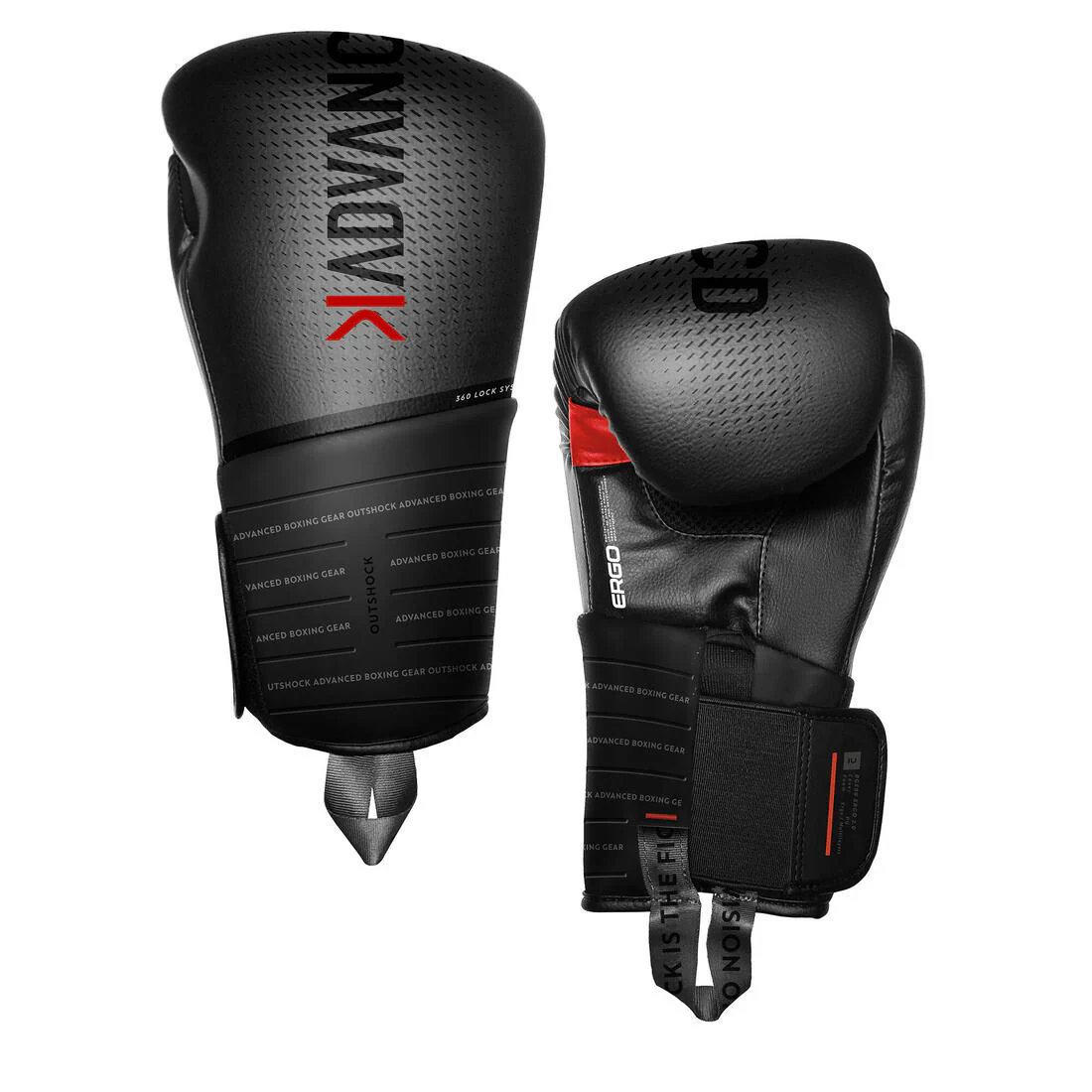 GUANTES DE BOXEO 500 - NEGRO