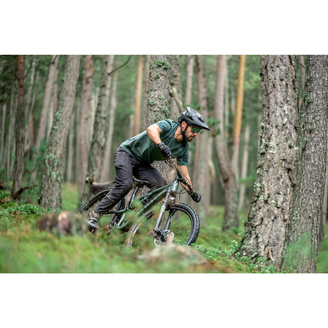 Guantes de ciclismo de protección negros D3O® - Image 11