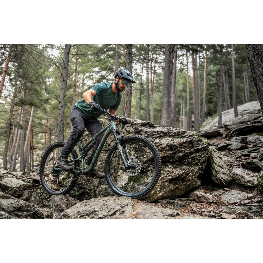 Guantes de ciclismo de protección negros D3O® - Image 8