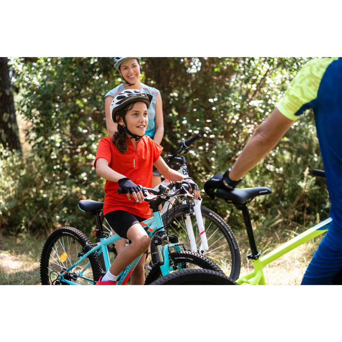 Guantes de ciclismo para niños de 8 a 12 años - 300 - Negro - Image 3