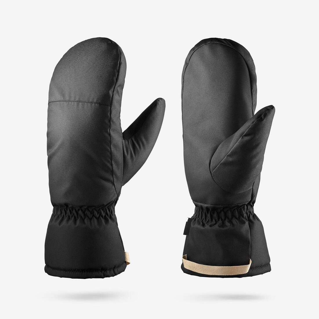 GUANTES DE ESQUÍ ADULTO 100 - NEGRAS