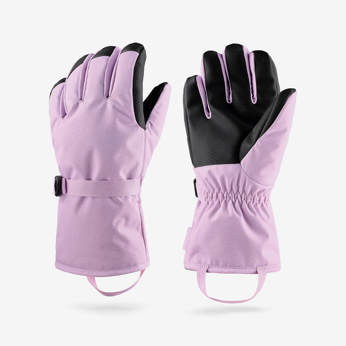 Guantes de esquí con poliéster reciclado azules para niños de 6 a 14 años GL 500