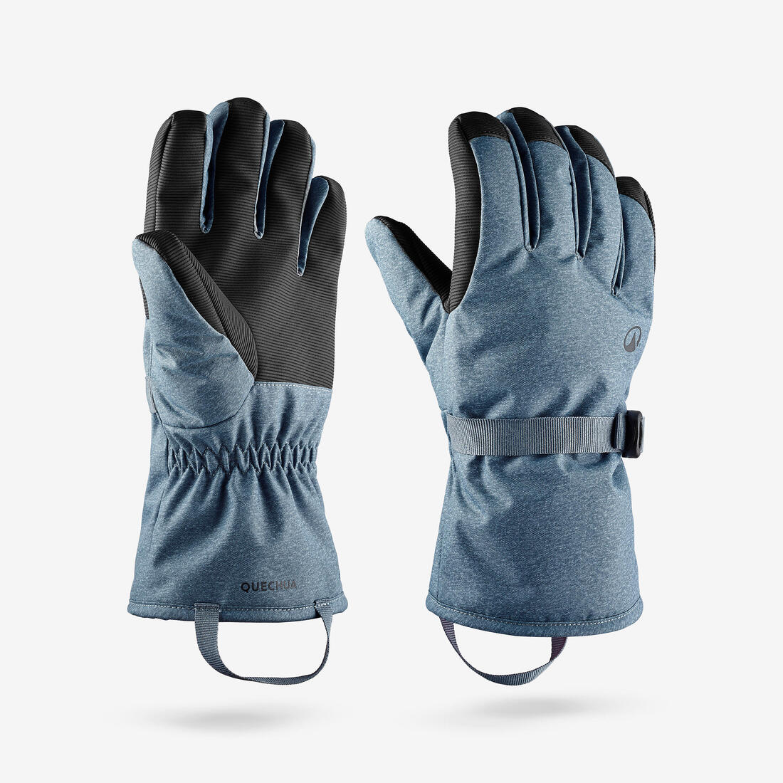 Guantes de esquí con poliéster reciclado azules para niños de 6 a 14 años GL 500 - Image 3