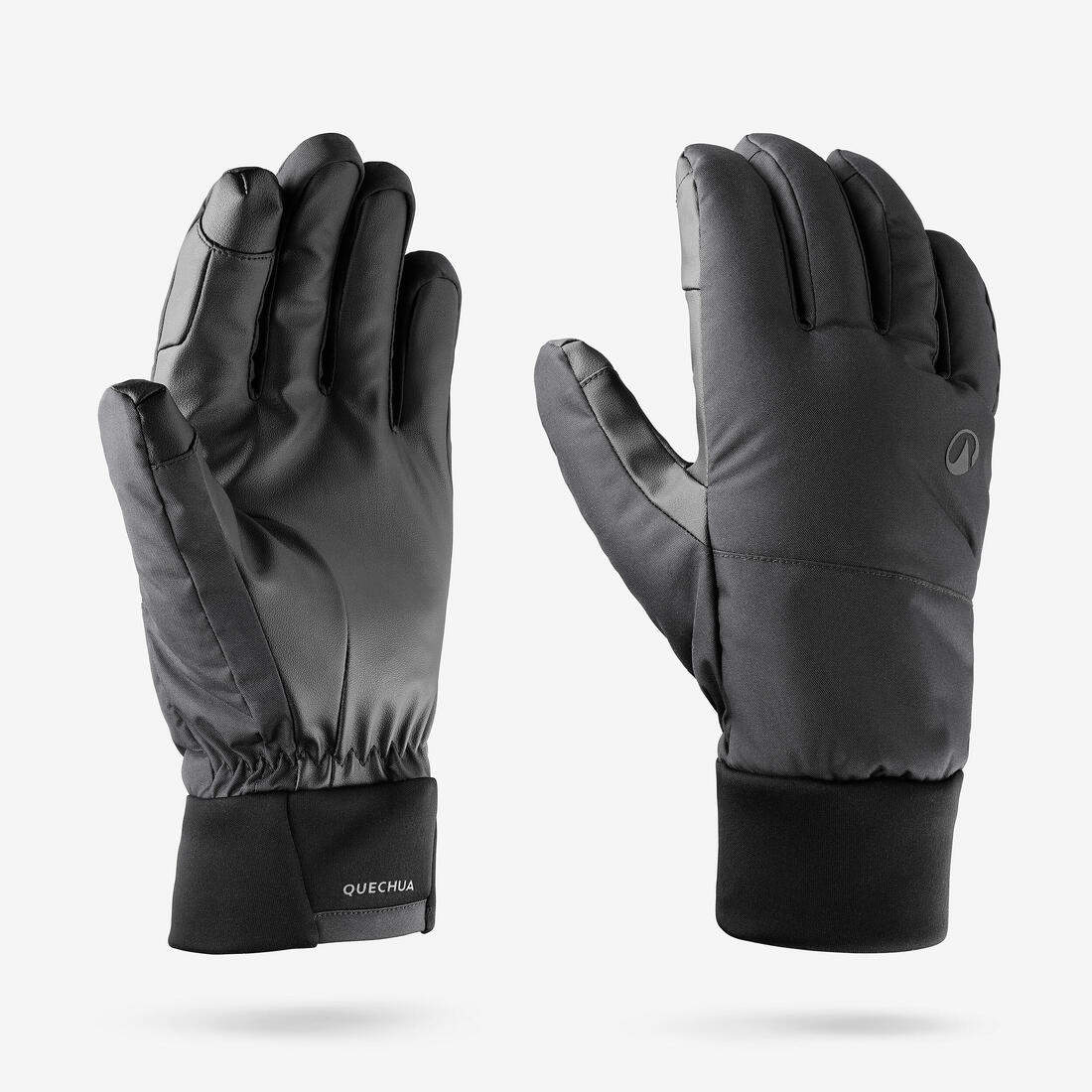 Guantes de esquí ligeros gris perla con para adulto 100 - Image 3