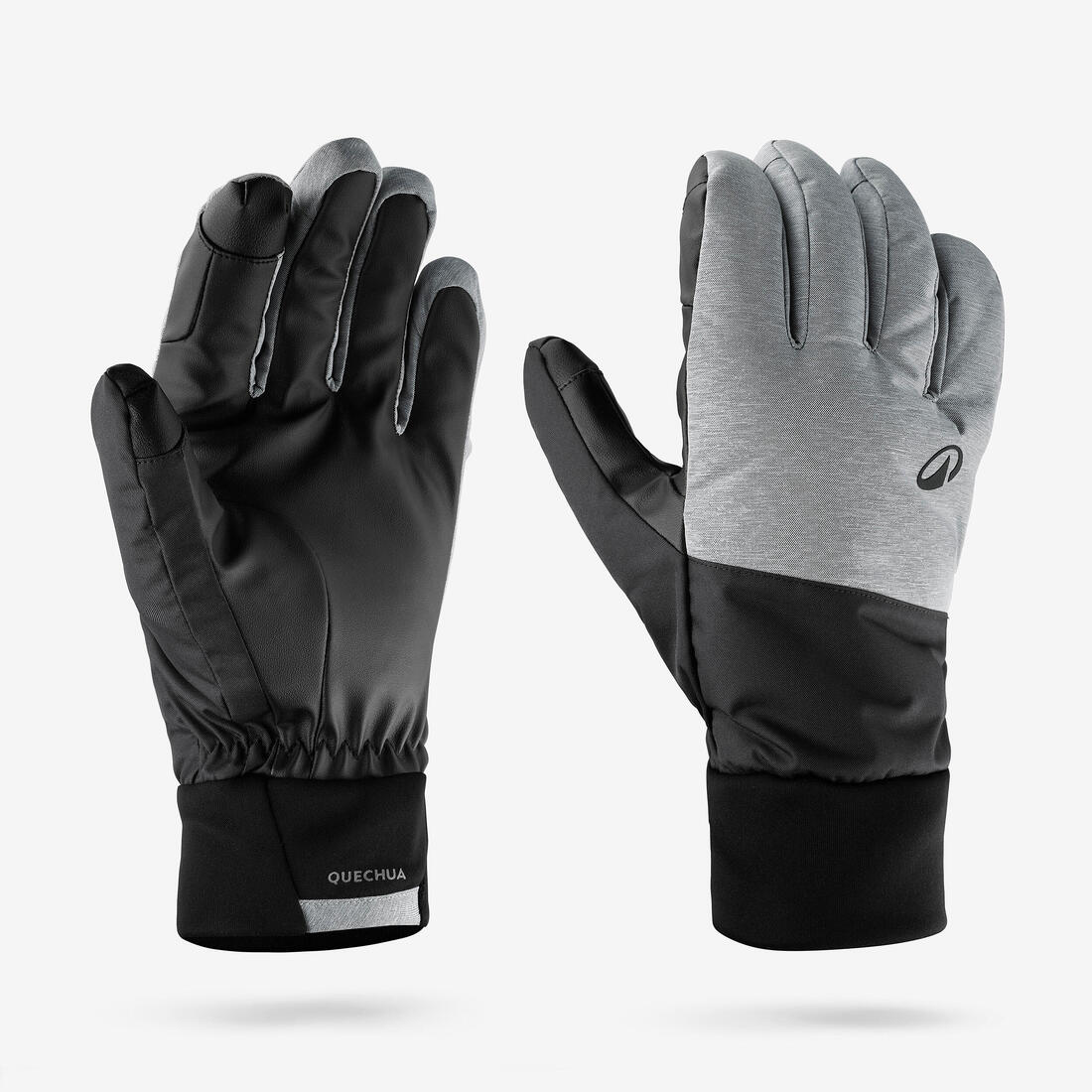 Guantes de esquí ligeros gris perla con para adulto 100 - Image 4