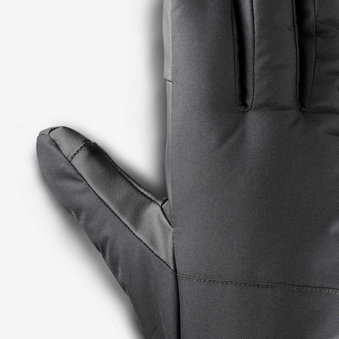 Guantes de esquí ligeros gris perla con para adulto 100 - Image 9