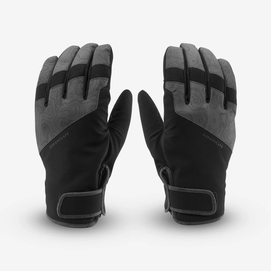 GUANTES DE ESQUÍ Y DE SNOWBOARD IMPERMEABLES SNB GL 150 LIGHT GRIS