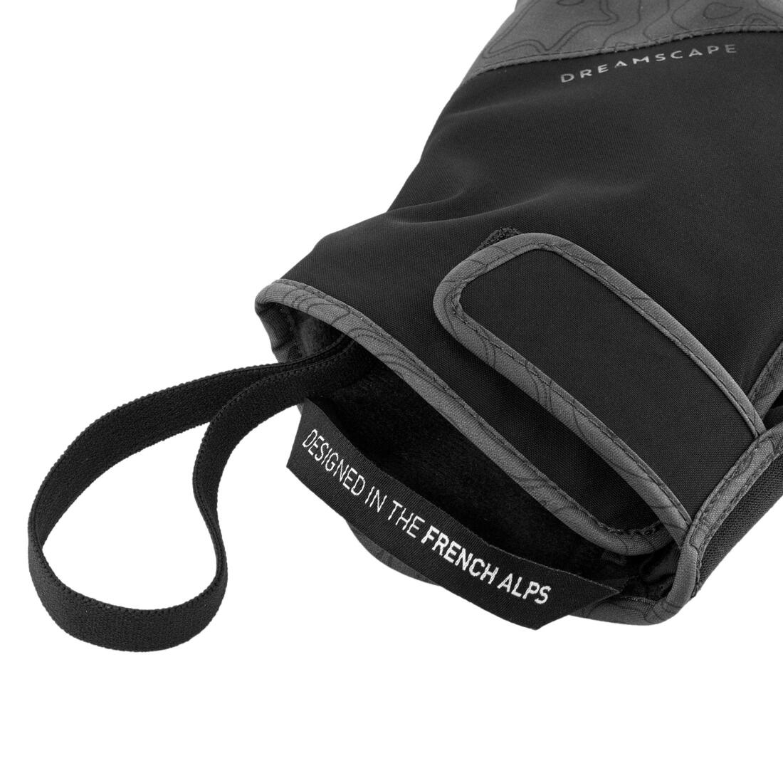 GUANTES DE ESQUÍ Y DE SNOWBOARD IMPERMEABLES SNB GL 150 LIGHT GRIS - Image 4