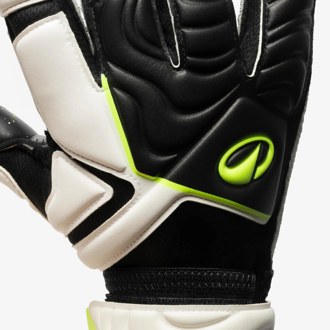 Guantes de futbol de portero negros con blanco para adulto F500 Viralto - Image 5