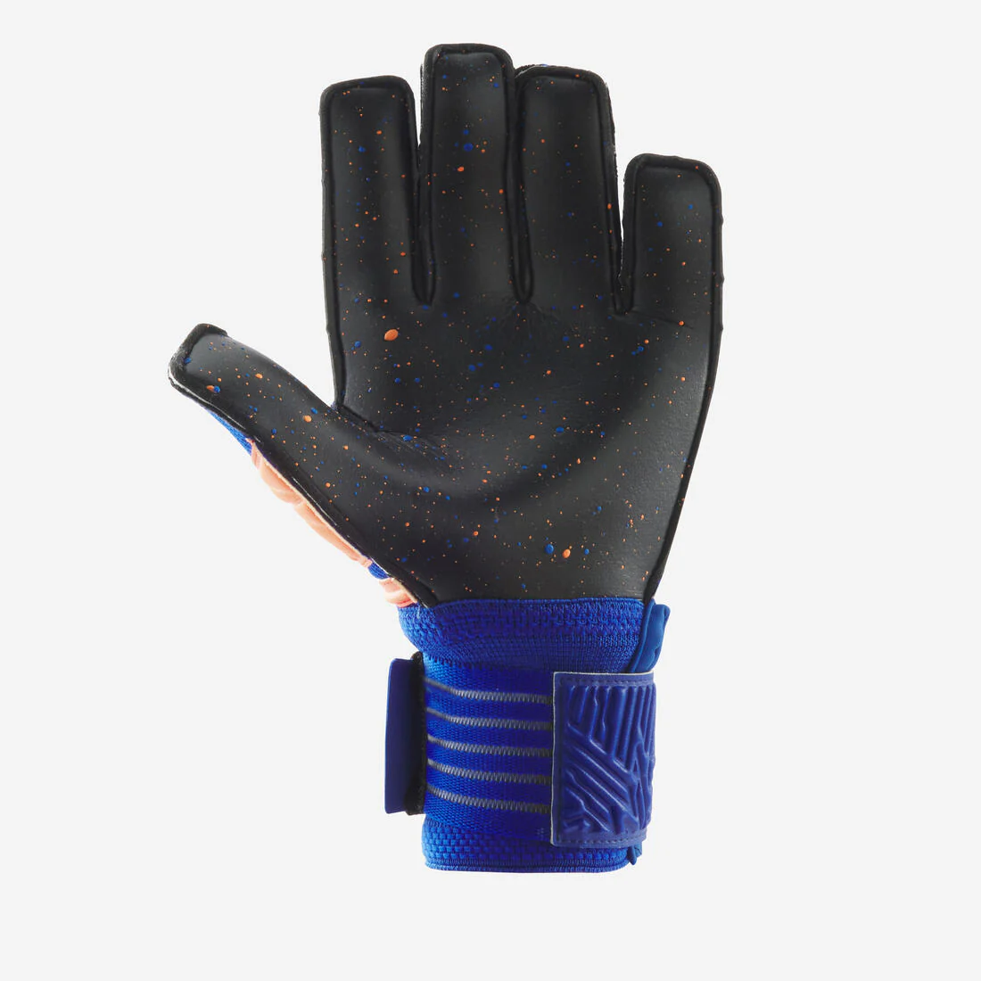 Guantes de fútbol naranja con azul para niños F500 Viralto - Image 2