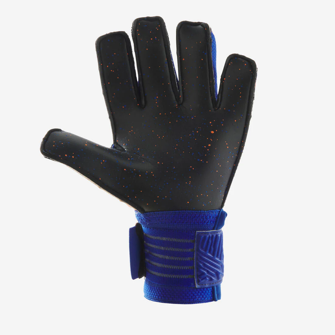 Guantes de futbol naranja con azul para niños F500 Viralto Shielder - Image 2