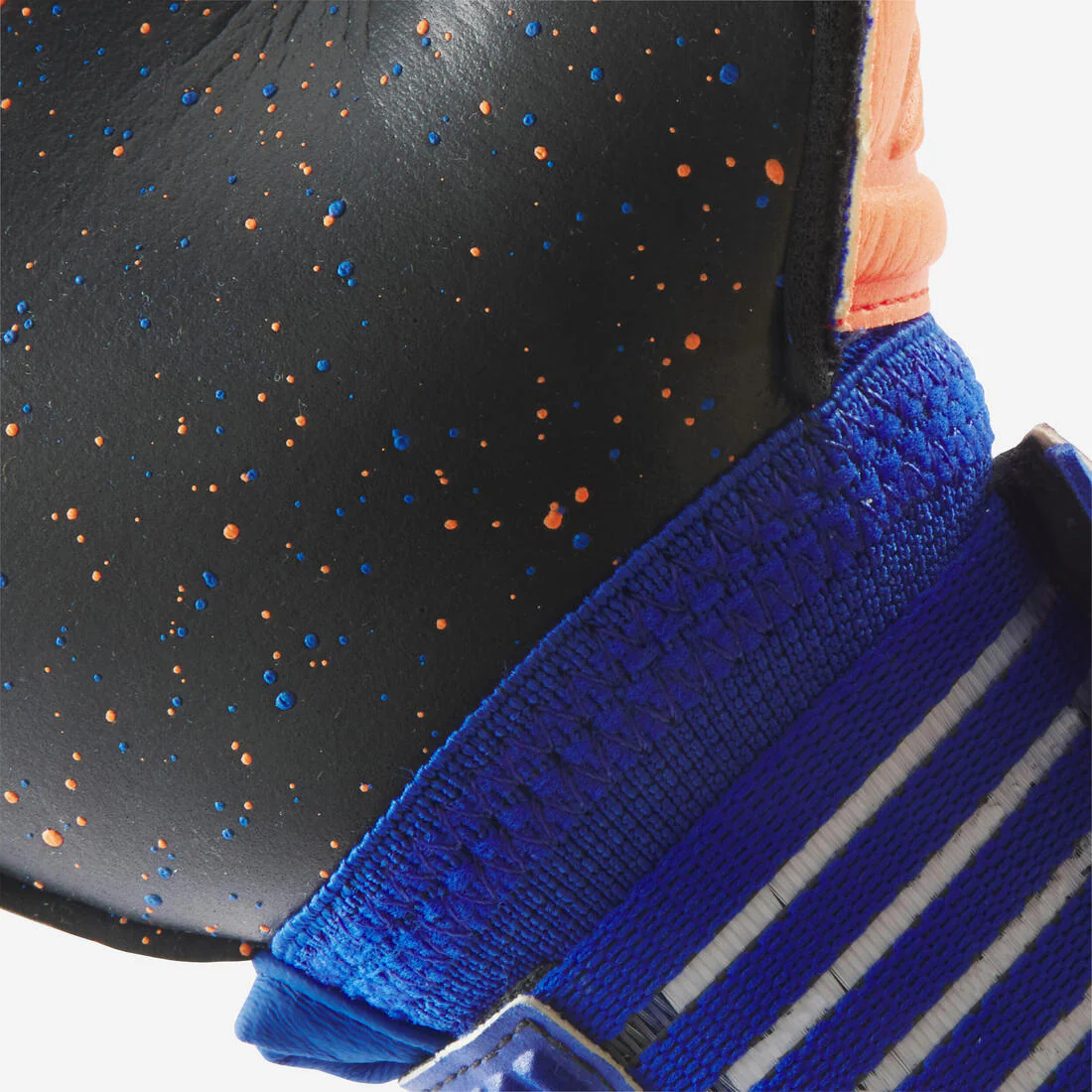 Guantes de futbol naranja con azul para niños F500 Viralto Shielder - Image 3