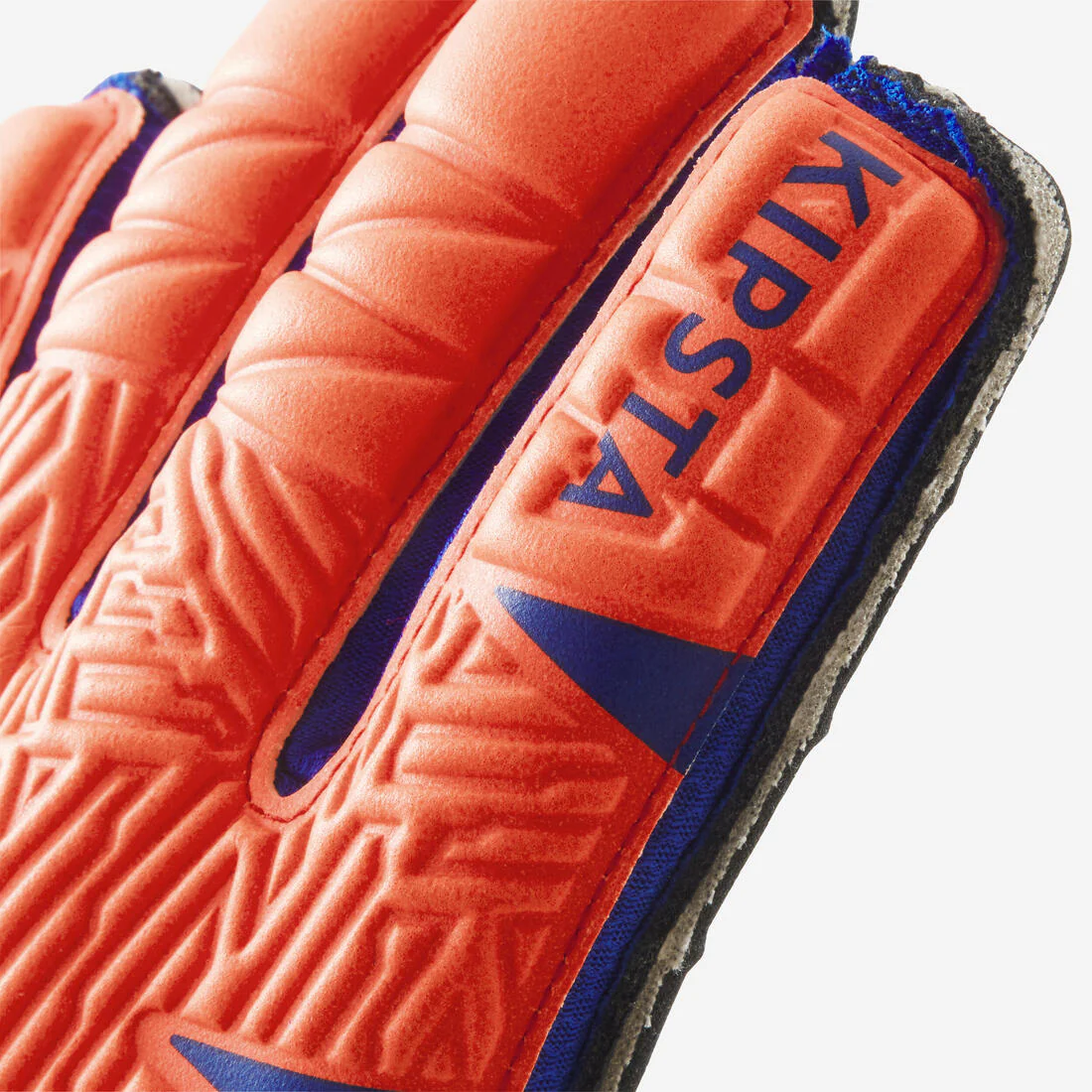 Guantes de futbol naranja con azul para niños F500 Viralto Shielder - Image 4