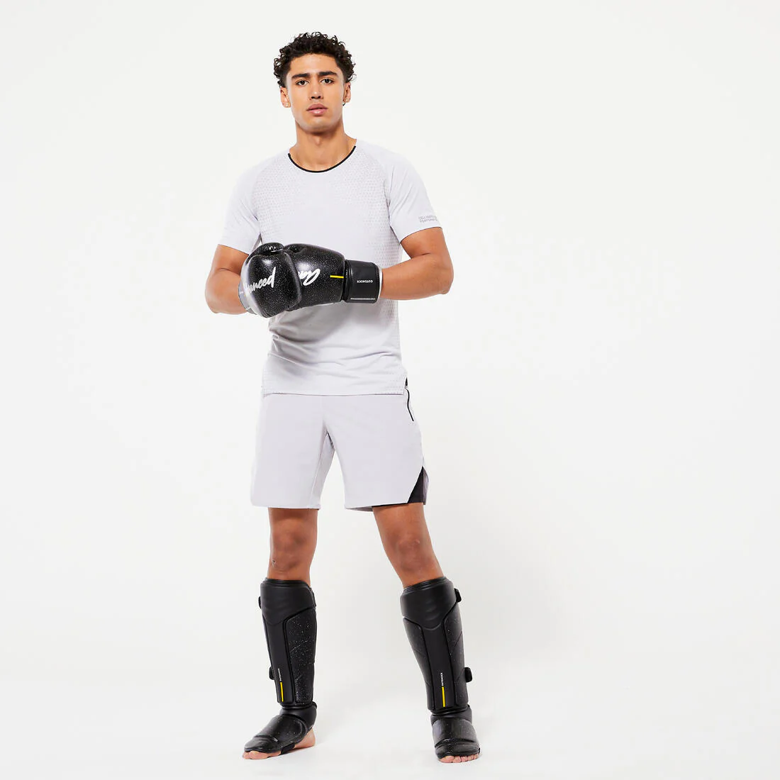 Guantes de kickboxing y muay thai negro 500 - Image 5