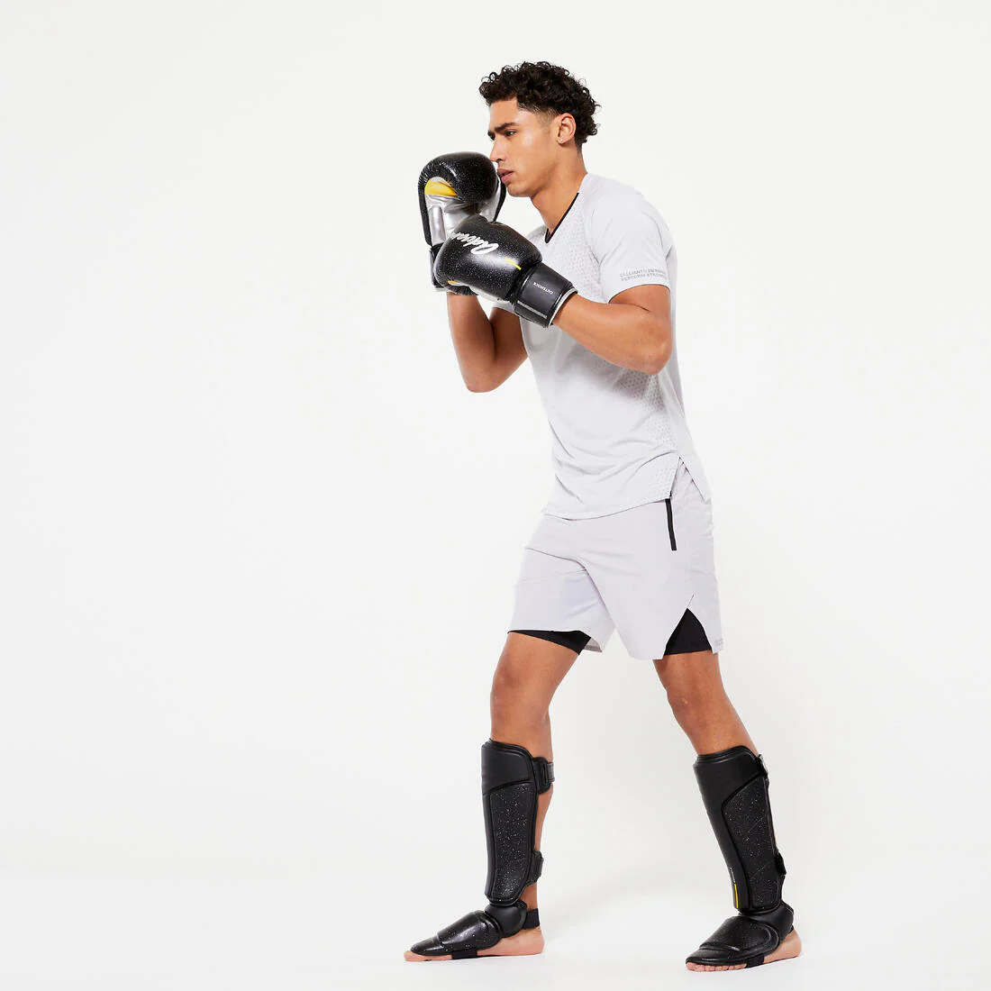 Guantes de kickboxing y muay thai negro 500 - Image 6