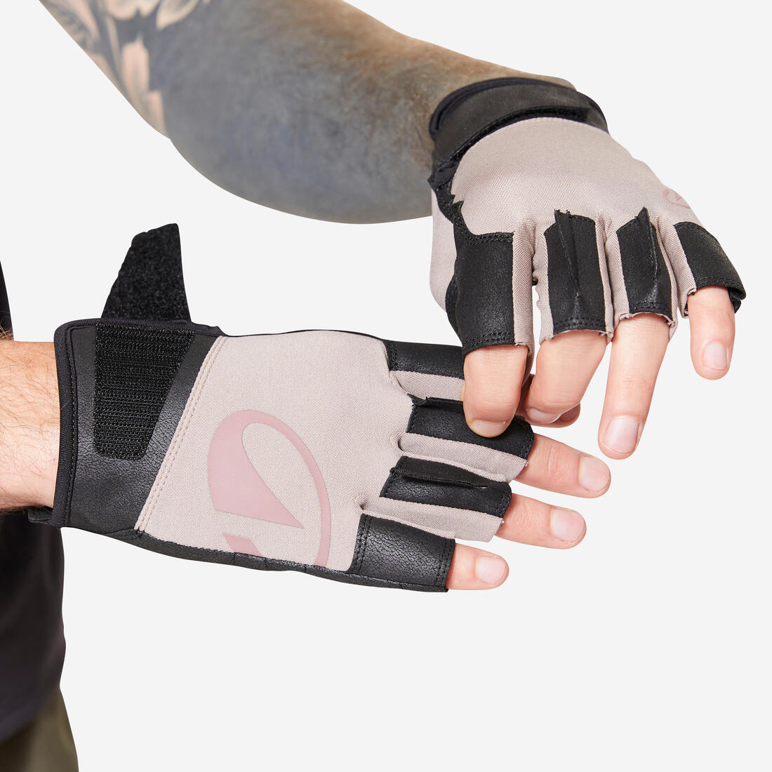 Guantes de musculación resistentes cafés - Image 12