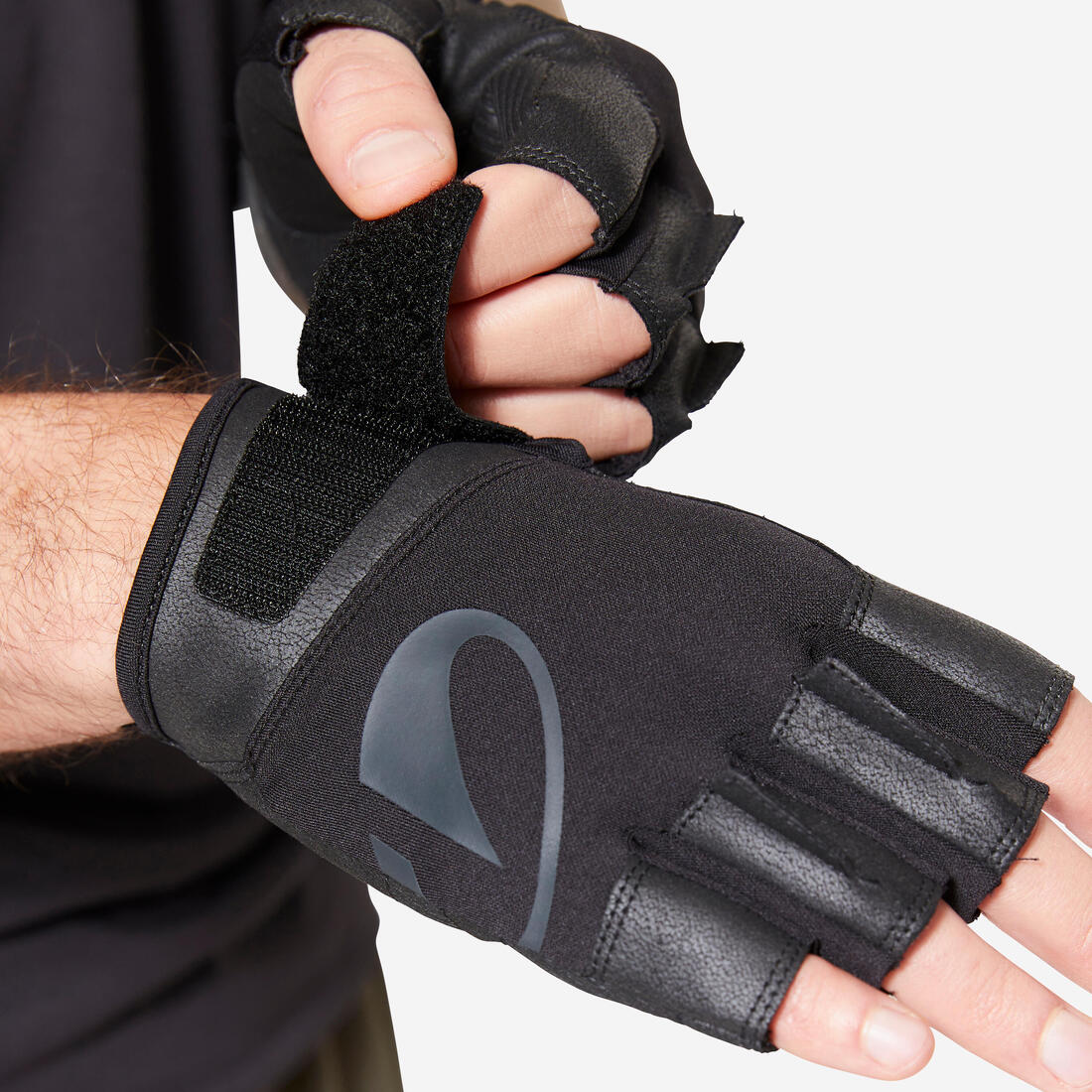 Guantes de musculación resistentes cafés - Image 6